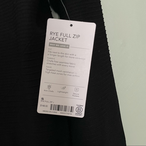 NWT ATHLETA RYE JACKET! Small🖤 - Picture 6 of 7